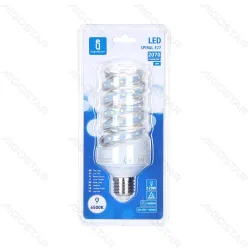 Żarówka spiralna LED E27 20W 2070lm zimna do biura energooszczędna