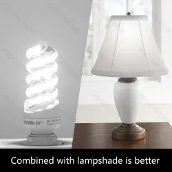 Żarówka LED spiralna E14 7W 660lm zimna biała energooszczędna do biura