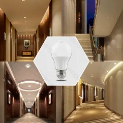 Żarówka LED A60 E27 6W 2700K 540lm z czujnikiem ruchu energooszczędna do salonu