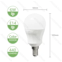 Żarówka LED G120 E27 20W 2060lm ciepła 2700K energooszczędna do salonu