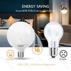 Żarówka LED G120 E27 20W 2060lm ciepła 2700K energooszczędna do salonu