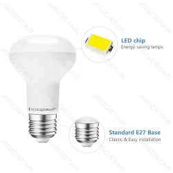 Żarówka LED R80 E27 12W 3000K 1170lm ciepła do salonu energooszczędna