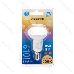 Żarówka LED R50 E14 7W 3000K 610lm biała ciepła Aigostar do przytulnego klimatu