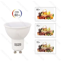 Żarówka reflektorek LED GU10 8W 3000K ciepła 640lm Aigostar do salonu