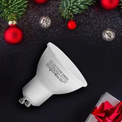 Żarówki LED GU10 8W 6500K 2 sztuki blister mocne światło do biura
