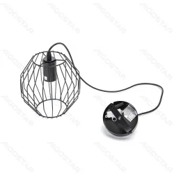 Żelazna lampa wisząca E27 Aigostar model 273231145 o industrialnym stylu
