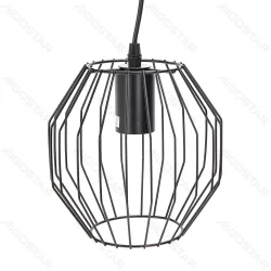 Żelazna lampa wisząca E27 Aigostar model 273231145 o industrialnym stylu