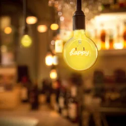 Ozdobna żarówka LED Filament Happy E27 4W 250lm do przytulnego klimatu