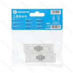 Aigostar LED High voltage strip light without wire Accessories 2835 5050 I connector 2pcs I-shaped connectors up and bottom cover 10-panel width