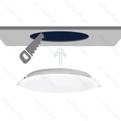 Panel LED 24W 2700lm neutralny Aigostar energooszczędny do biura