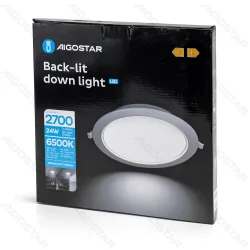 Panel podtynkowy LED 24W 2700lm barwa zimna energooszczędny do biura