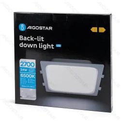 Panel podtynkowy LED 24W 2700lm zimna barwa energoszczędny do biura