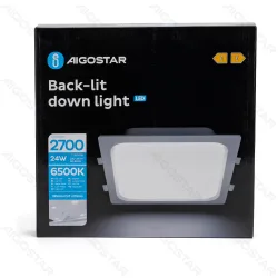 Panel podtynkowy LED 24W 2700lm zimna barwa energoszczędny do biura