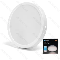 Panel LED natynkowy 24W 2500lm ciepły do salonu energooszczędny