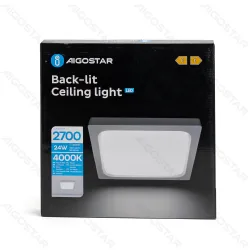 Panel LED natynkowy kwadratowy 24W 4000K 2700lm Aigostar do kuchni