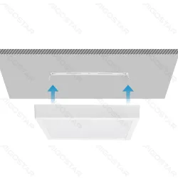 Panel natynkowy LED 24W 2700lm zimna barwa do biura