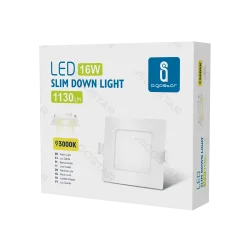 Panel kwadratowy LED 16W 3000K 1648lm biały ciepły energooszczędny do salonu
