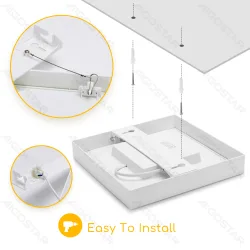 Panel kwadratowy natynkowy LED 18W 1880lm zimny do biura Aigostar