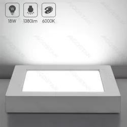Panel kwadratowy natynkowy LED 18W 1880lm zimny do biura Aigostar