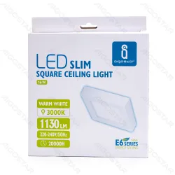 Panel kwadratowy natynkowy LED 16W 3000K 1648lm Aigostar do salonu energoszczędny