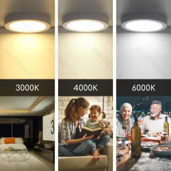 Panel natynkowy LED 12W E6 ciepły 1190lm Aigostar do przytulnego wnętrza