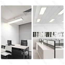 Duży panel LED 40W 120x30 cm 4600LM zimny do biura energooszczędny