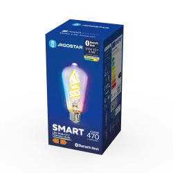 Inteligentna żarówka Bluetooth Mesh ST64 E27 4,9W 490lm RGB+CCT do salonu