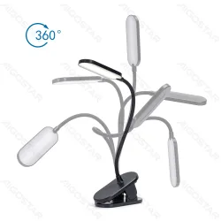 Lampa biurkowa LED 2,5W 160lm 4000K neutralna barwa z klipsem USB wygodne oświetlenie do biura