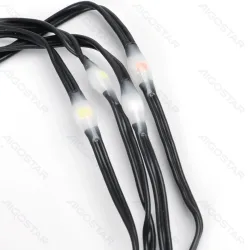 Lampki choinkowe taśmowe 100 LED 10m RGBY na 3 baterie AA do dekoracji świątecznej