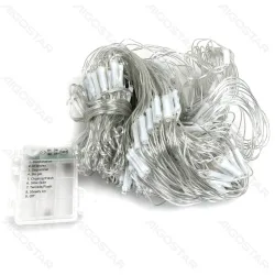 Lampki choinkowe siatka 300 LED RGBY 4,5x1,5 m na 3 baterie AA dla wyjątkowej dekoracji