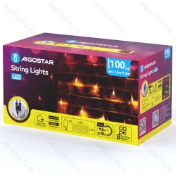 Niskonapięciowa siatka 100 LED 1,5x1,5m ciepła biel do przytulnego dekoru
