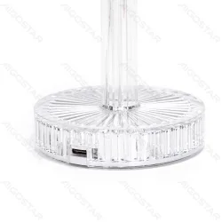 LED Table lamp Ambient PS Transparent 1W Three Color Temperatures 1800mAh
