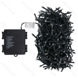 Lampki choinkowe 500 LED RGB na baterie 4AA 25 m multikolor do dekoracji świątecznych