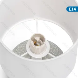 Ceramiczna lampa stołowa z oprawą E14 do przytulnego wnętrza