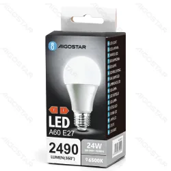 Żarówka LED A60 E27 24W 2490lm zimna do biura energooszczędna