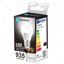 Żarówka LED G45 E27 10W 935lm zimna do biura energooszczędna