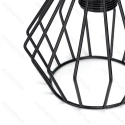 Metalowa lampa ścienna czarna z gwintem E27 o nowoczesnym designie