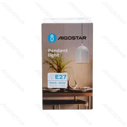 Lampa wisząca biała E27 Aigostar 273231158 do przytulnego wnętrza