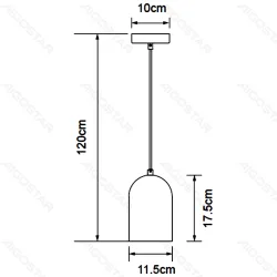 Lampa wisząca biała E27 Aigostar 273231158 do przytulnego wnętrza