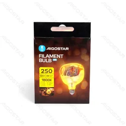 Żarówka LED filament Alien E27 4W 1800K o ciepłym świetle do przytulnego klimatu - kolorowy, nieregularny kształt bańki