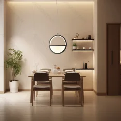 Aluminiowa lampa wisząca 13,5W 6500K zimna do biura energoszczędna