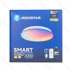Inteligentna lampa sufitowa 18W 2000lm RGB+CCT Bluetooth MESH Aigostar do sterowania kolorami