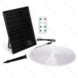 Taśma solarna LED 20W 6500K 20m biała zimna energooszczędna do oświetlenia