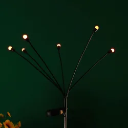 Kulki solarne RGB 6 małych świetlików tańczących na wietrze dla efektownego oświetlenia ogrodu
