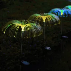 Meduza solarna fontanna z ciepłym światłem do ogrodu zapewniająca przytulny klimat