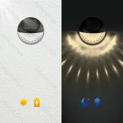 Lampa ścienna solarna LED Aigostar czarna 2700K do przytulnego klimatu