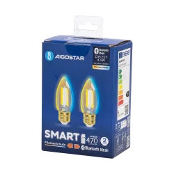 2 x Inteligentna żarówka Bluetooth Mesh C35 4.5W E27 2700-6500K energooszczędna