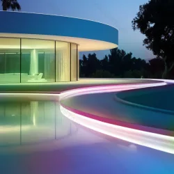 Solarny pasek świetlny 30W RGB z kablem 2+3 m do dekoracji ogrodu