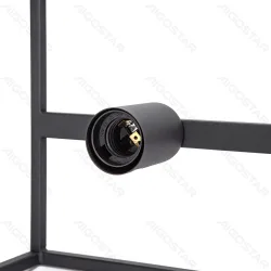 Metalowa lampa wisząca 5-punktowa z trzonkiem E27 do eleganckiego wnętrza