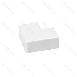Kolanko płaskie kwadratowe 15x10 mm białe PVC 4 szt praktyczne i trwałe do instalacji domowych